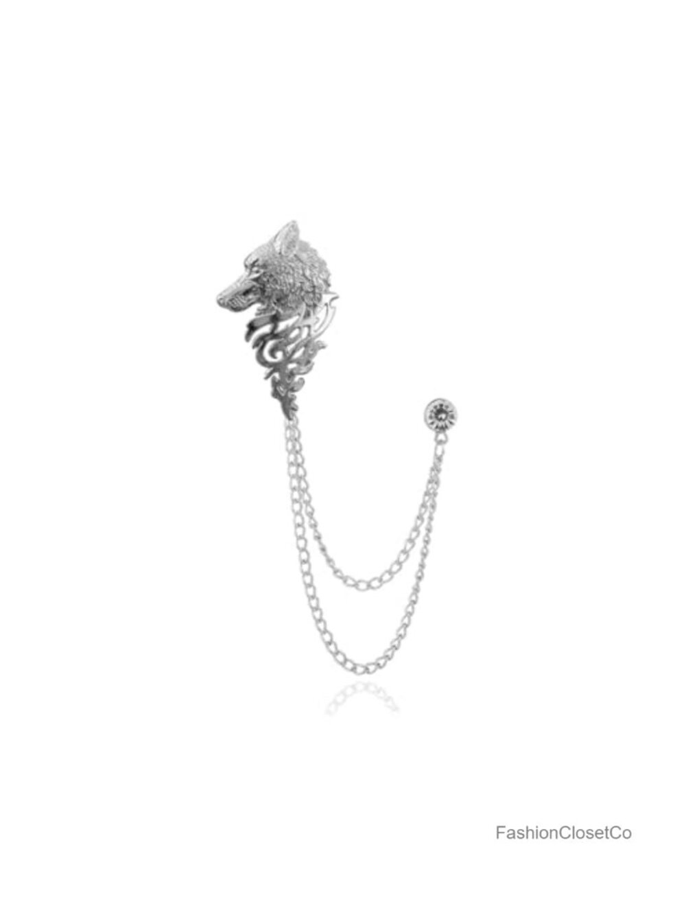 Metal Bee Brooch Pin Collar Chain for Suits Jackets Casual Work